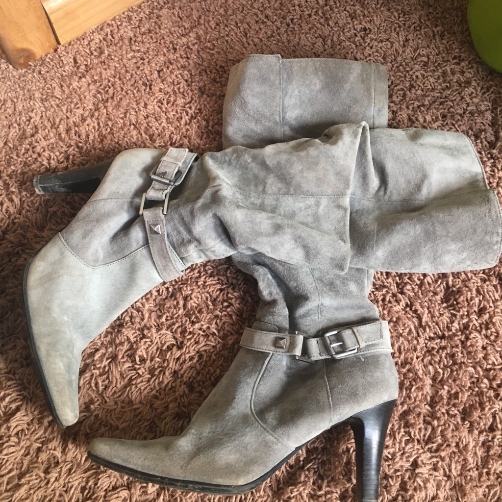 Suede And Leather Boots